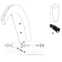 Mavic Comete Pro Carbon Sl T Forhjulsspeilene 12 Enheter Mavic Comete Pro Carbon Sl T Forhjulsspeilene 12 Enheter