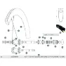 Mavic Comete Pro Carbon Sl T Front 2 Units/rear Right 1 Unit Eiker, Black, 247/253/236mm