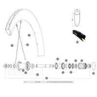 Mavic Comete Pro Carbon Sl T Venstre Bakhjuls-eiker 10 Enheter