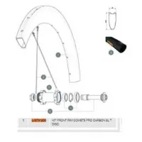 Mavic Comete Pro Carbon Sl Tubular Disc Front Felg Mavic Comete Pro Carbon Sl Tubular Disc Front Felg