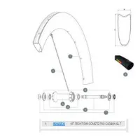 Mavic Comete Pro Carbon Sl Tubular Front Felg