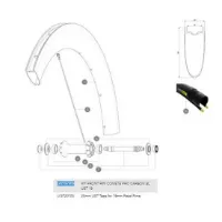 Mavic Comete Pro Carbon Sl Ust 19 Front Felg Mavic Comete Pro Carbon Sl Ust 19 Front Felg