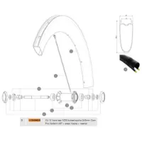 Mavic Comete Pro Carbon Ust Venstre Eiker 12 Enheter