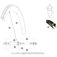 Mavic Comete Pro Carbon Venstre Bakhjuls-eiker 12 Enheter Mavic Comete Pro Carbon Venstre Bakhjuls-eiker 12 Enheter