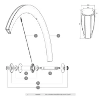 Mavic Cosmic Carbone 40 C Venstre Eiker 10 Enheter