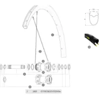 Mavic Cosmic Elite Ust Disc 2018 Bakre Høyre Eiker 12 Enheter Mavic Cosmic Elite Ust Disc 2018 Bakre Høyre Eiker 12 Enheter