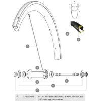 Mavic Cosmic Pro Carbon 2017-19 Forhjulsspeilene 14 Enheter