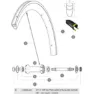Mavic Cosmic Pro Carbon 2017-19 Forhjulsspeilene 14 Enheter, Black, 287mm