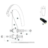 Mavic Cosmic Pro Carbon Sl C Disc Venstre Eiker 12 Enheter