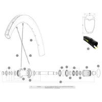 Mavic Cosmic Pro Carbon Sl C Venstre Eiker 12 Enheter