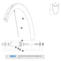 Mavic Cosmic Pro Carbon Sl T Front Felg Mavic Cosmic Pro Carbon Sl T Front Felg