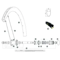 Mavic Cosmic Pro Carbon Sl Ust Bakre Høyre Eiker 12 Enheter Mavic Cosmic Pro Carbon Sl Ust Bakre Høyre Eiker 12 Enheter