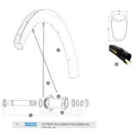 Mavic Cosmic Pro Carbon Sl Ust Disc 19 Front Felg Mavic Cosmic Pro Carbon Sl Ust Disc 19 Front Felg