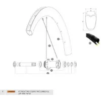 Mavic Cosmic Pro Carbon Sl Ust Disc 20 Front Felg Mavic Cosmic Pro Carbon Sl Ust Disc 20 Front Felg