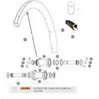 Mavic Cosmic Pro Carbon Sl Ust Disc Front Felg