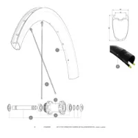 Mavic Cosmic Pro Carbon Ust Disc 650 Forhjulsspeilene 12 Enheter