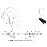 Mavic Cosmic Pro Carbon Ust Disc 650b Bakre Høyre Eiker 12 Enheter