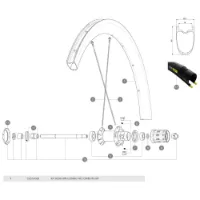 Mavic Cosmic Pro Carbon Ust Rear Felg Mavic Cosmic Pro Carbon Ust Rear Felg