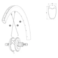 Mavic Cosmic Pro Carbon Ust Ubm Venstre Bakhjuls-eiker 16 Enheter Mavic Cosmic Pro Carbon Ust Ubm Venstre Bakhjuls-eiker 16 Enheter