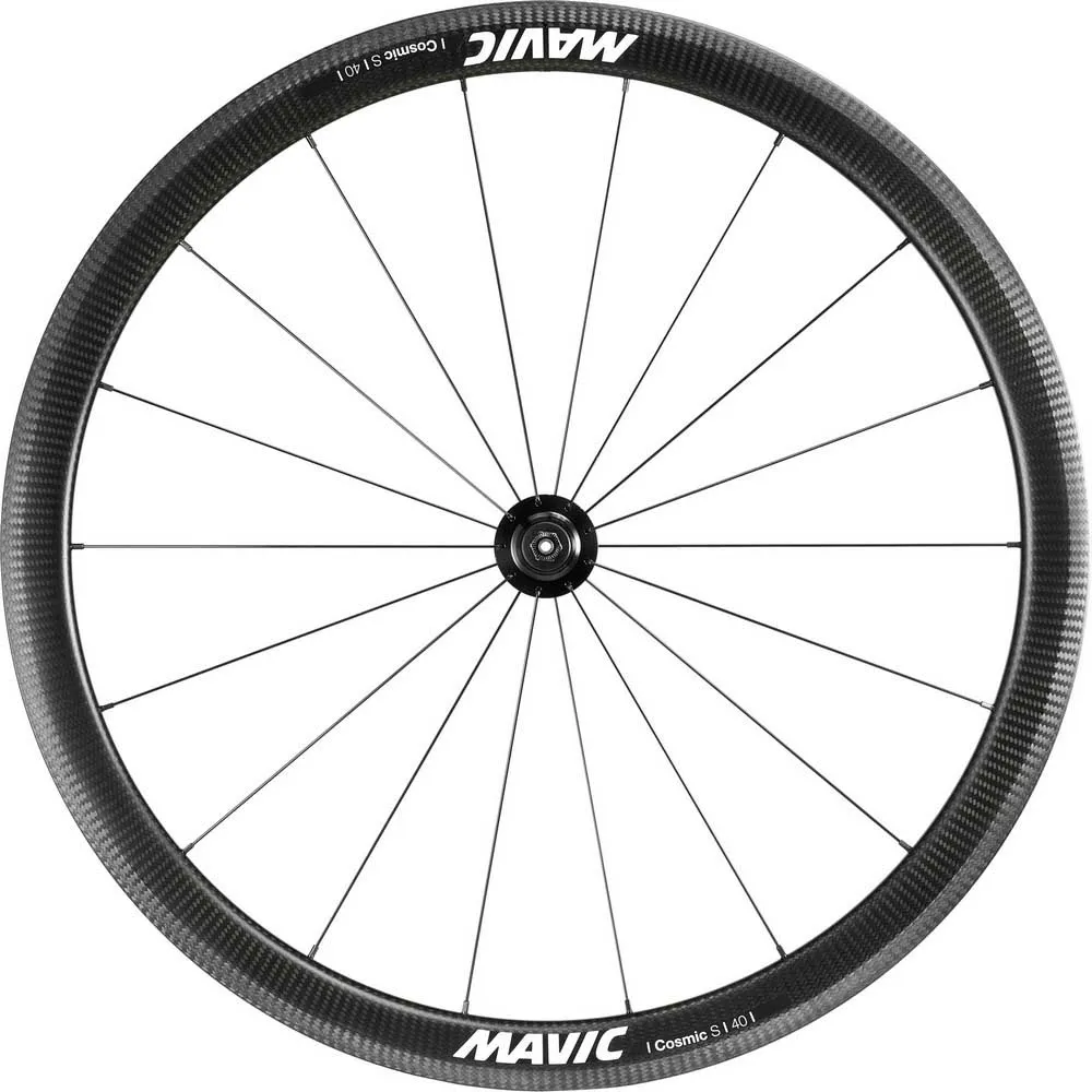 Mavic Cosmic S 40 Qr Tubeless Landeveishjulsett, Black, 9 x 100/9 x 130mm, Shimano HG