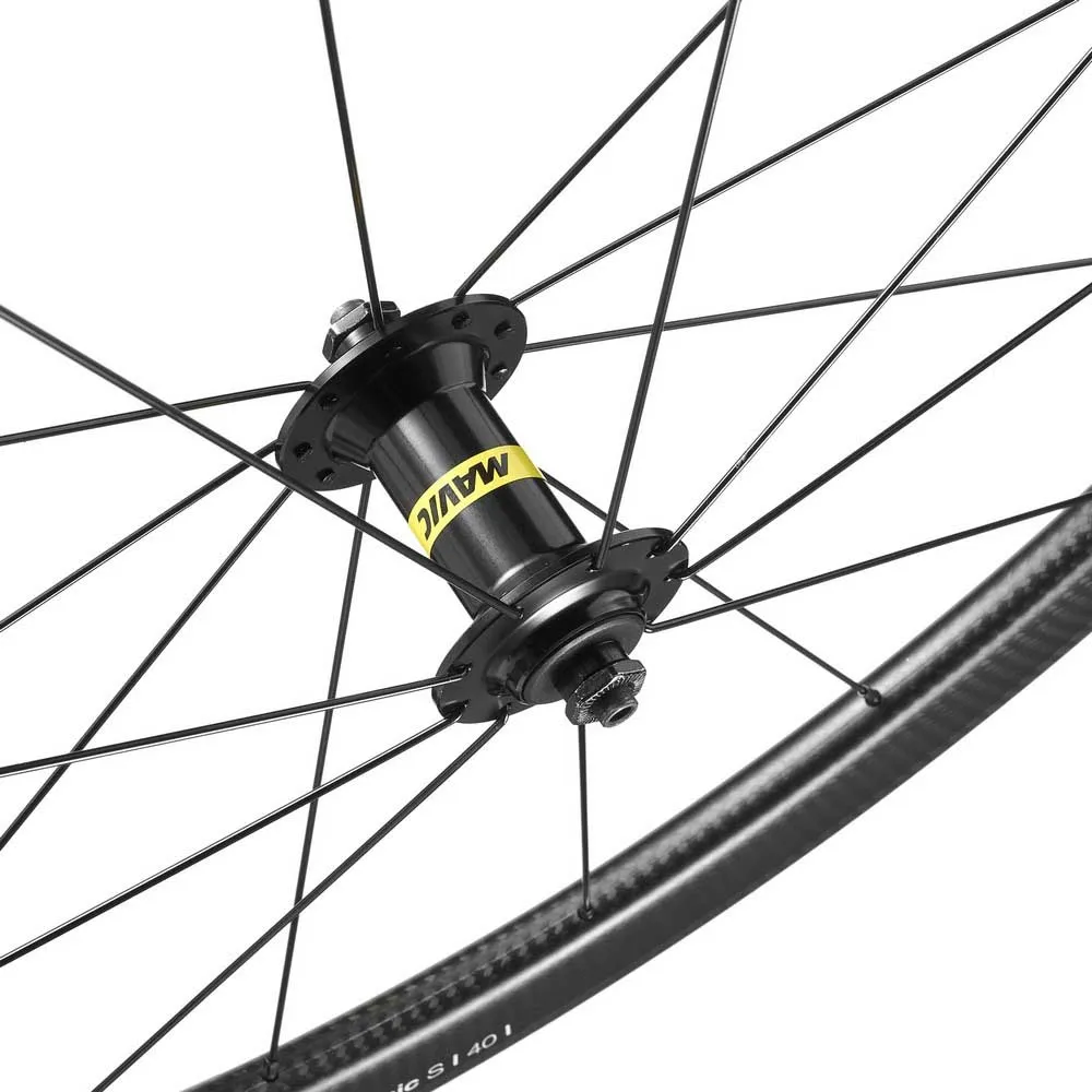 Mavic Cosmic S 40 Qr Tubeless Landeveishjulsett, Black, 9 x 100/9 x 130mm, Shimano HG