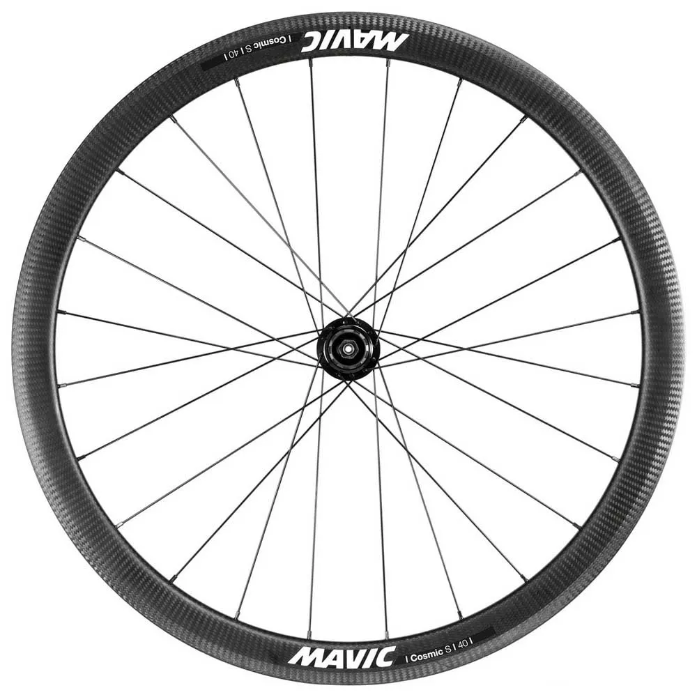 Mavic Cosmic S 40 Qr Tubeless Landeveishjulsett, Black, 9 x 100/9 x 130mm, Shimano HG