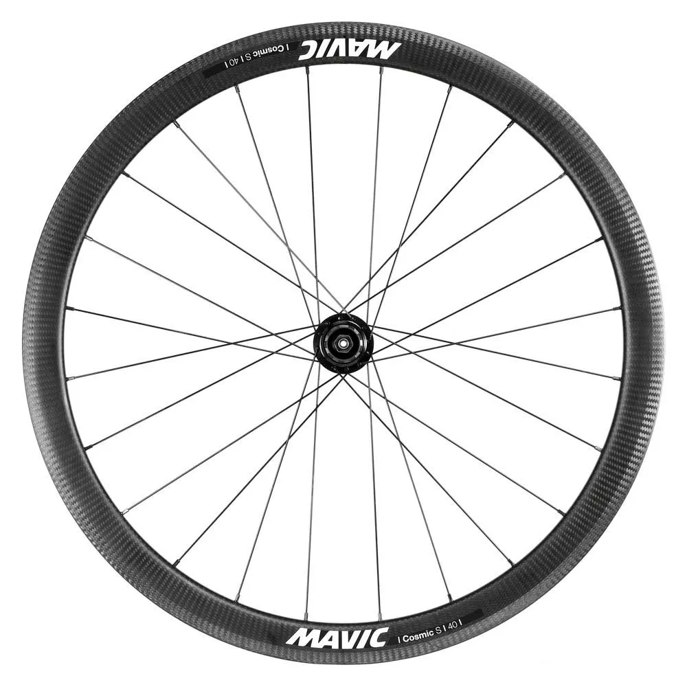 Mavic Cosmic S 40 Qr Tubeless Landeveissykkelens Bakhjul, Black, 9 x 130mm, Shimano HG Mavic Cosmic S 40 Qr Tubeless Landeveissykkelens Bakhjul, Black, 9 x 130mm, Shimano HG