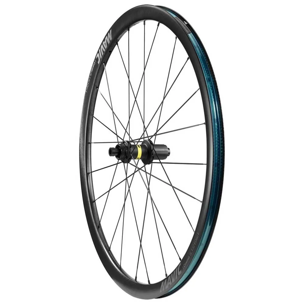 Mavic Cosmic Sl 32 Cl Disc Tubeless Landeveishjulsett, Black, 12 x 100/12 x 142mm, Shimano HG Mavic Cosmic Sl 32 Cl Disc Tubeless Landeveishjulsett, Black, 12 x 100/12 x 142mm, Shimano HG