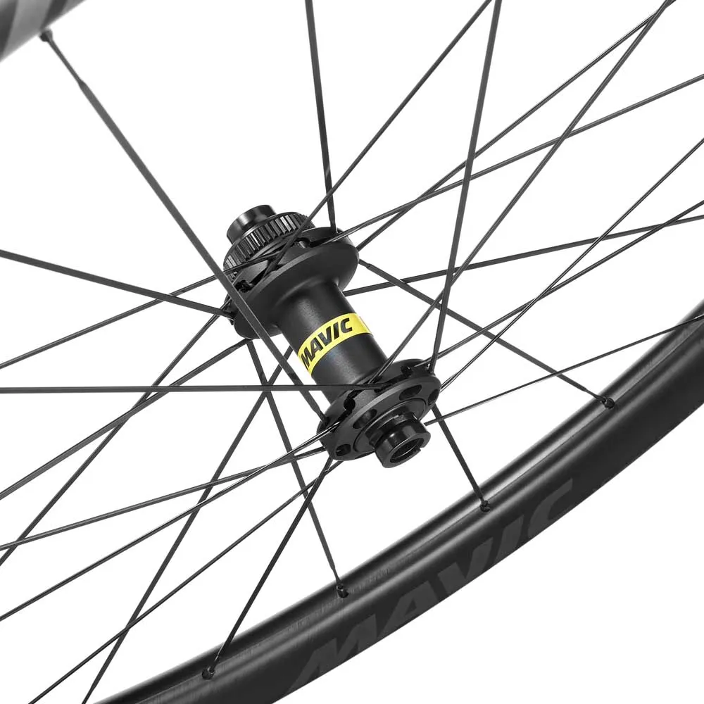 Mavic Cosmic Sl 45 Cl Disc Tubeless Forhjul For Landeveissykkel, Black, 12 x 100mm