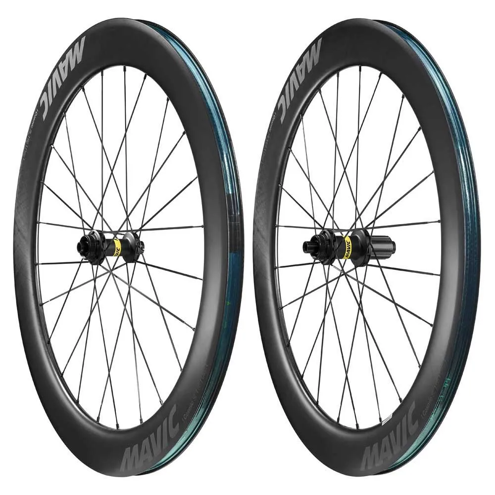 Mavic Cosmic Sl 65 Cl Disc Tubeless Landeveishjulsett, Black, 12 x 100/12 x 142mm, Shimano HG