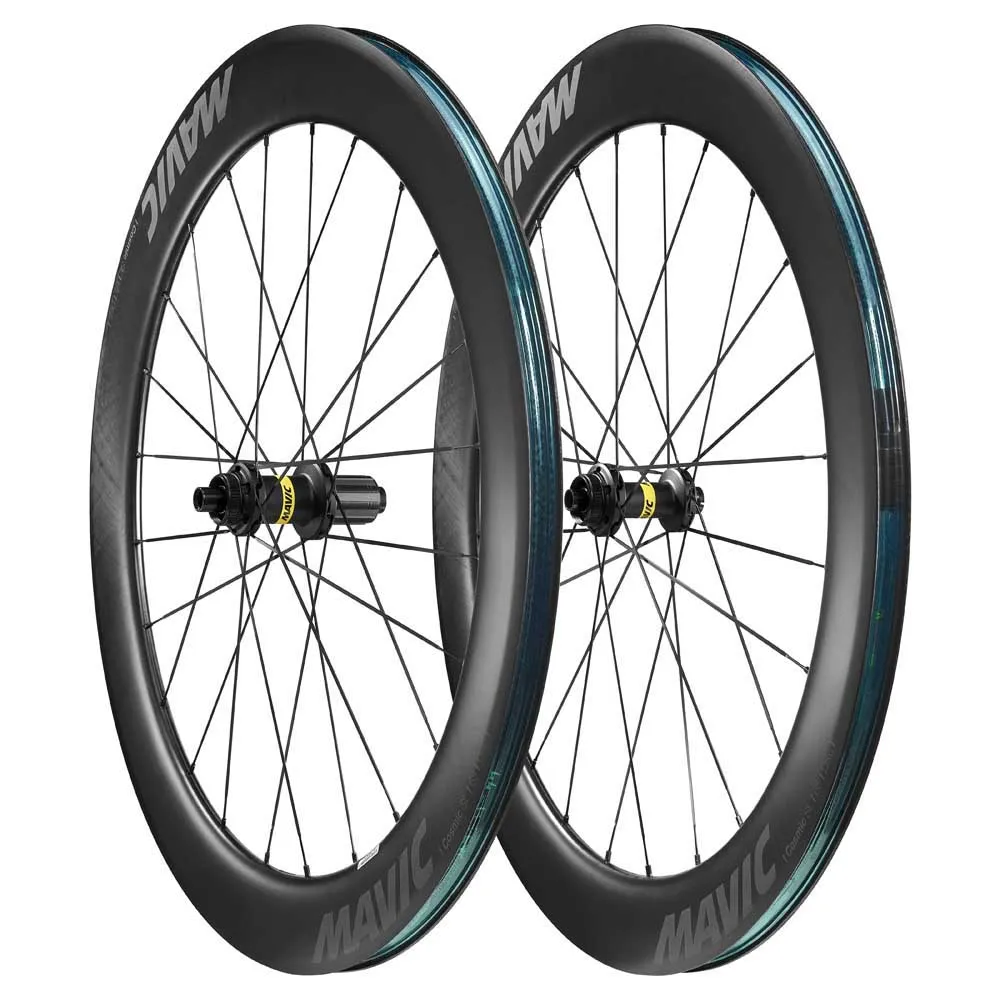 Mavic Cosmic Sl 65 Cl Disc Tubeless Landeveishjulsett, Black, 12 x 100/12 x 142mm, Shimano HG