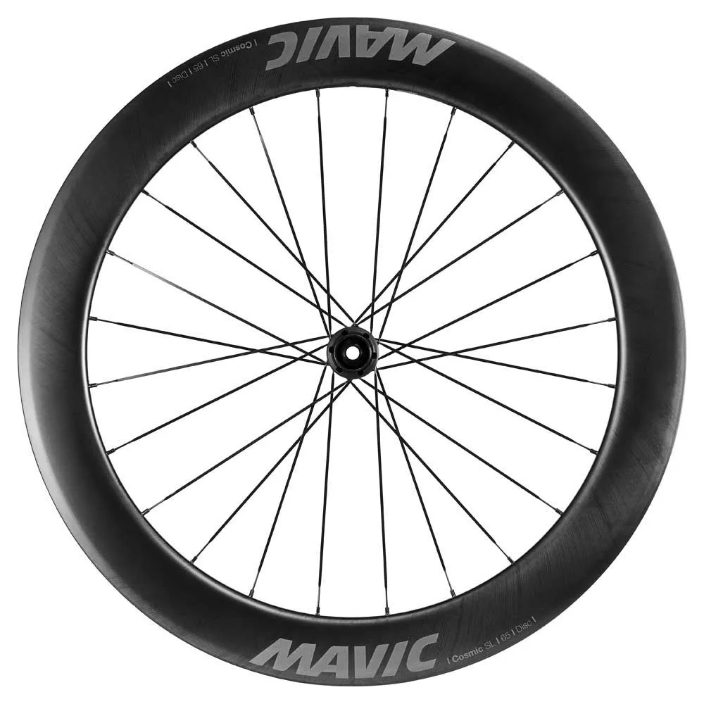Mavic Cosmic Sl 65 Cl Disc Tubeless Landeveishjulsett, Black, 12 x 100/12 x 142mm, Shimano HG