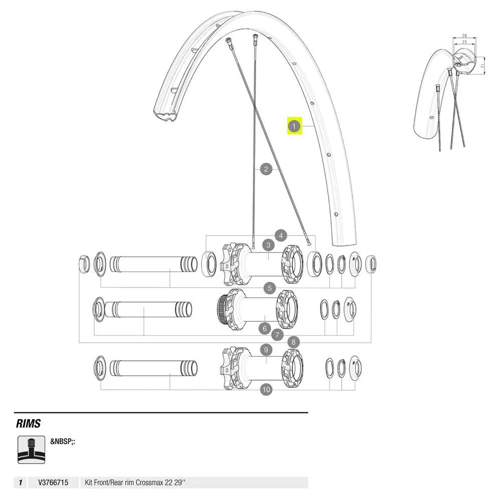 Mavic Crossmax 22 29´´ Eiker, Black, 29" Mavic Crossmax 22 29´´ Eiker, Black, 29"