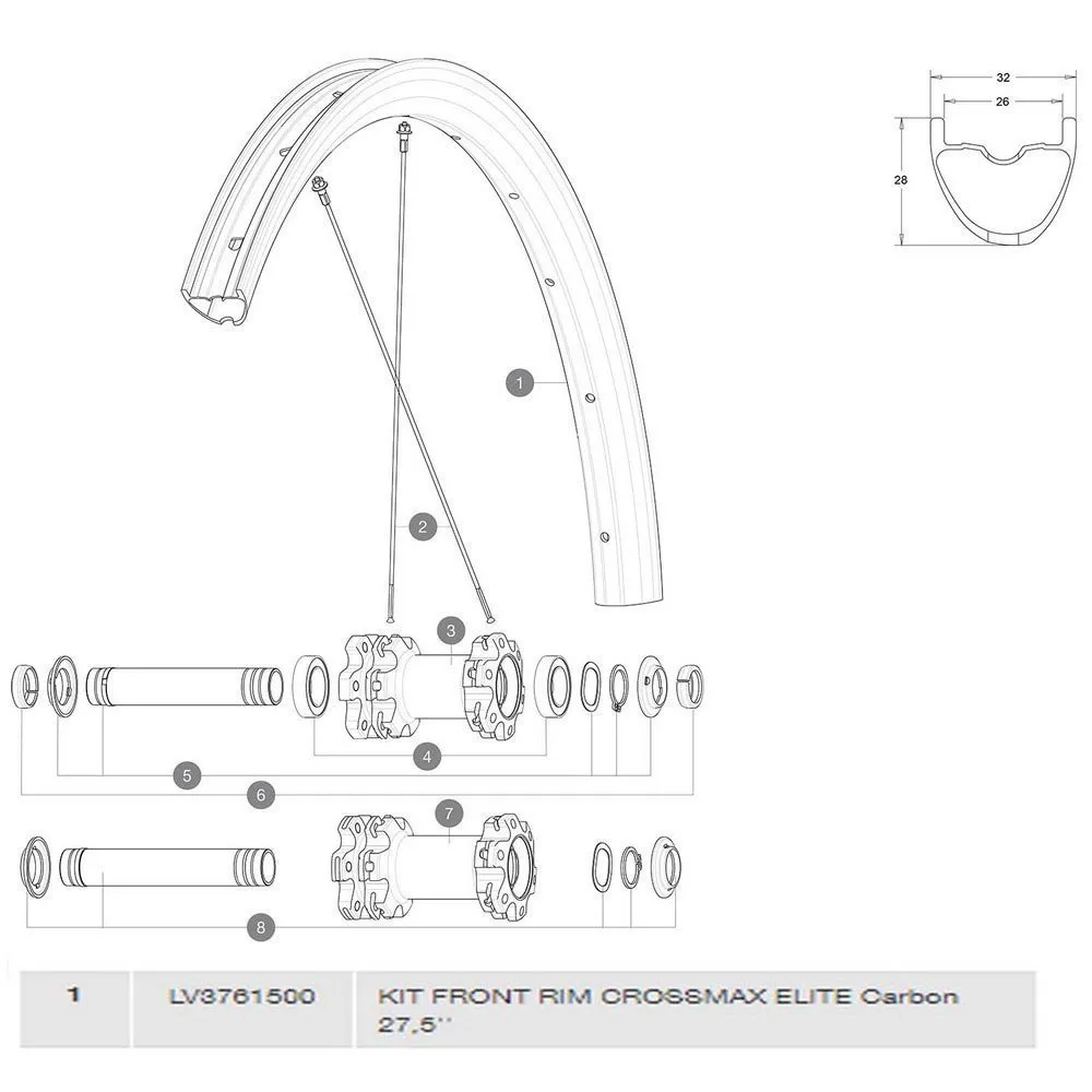 Mavic Crossmax Elite Carbon Framfelg