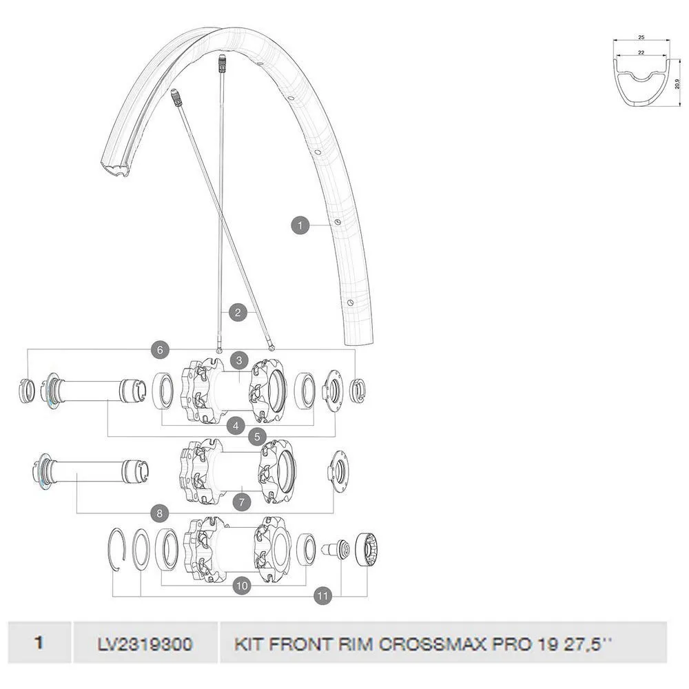 Mavic Crossmax Pro 19 Framfelg