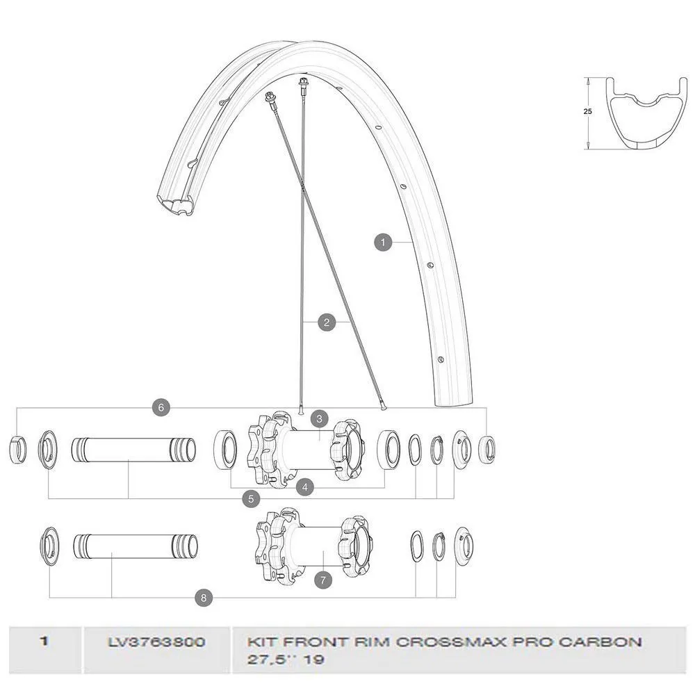 Mavic Crossmax Pro Carbon 19 Framfelg