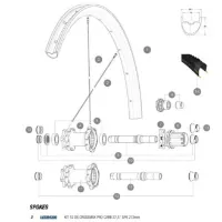 Mavic Crossmax Pro Carbon 27.5 2017-18 Bakre Høyre Eiker 12 Enheter Mavic Crossmax Pro Carbon 27.5 2017-18 Bakre Høyre Eiker 12 Enheter