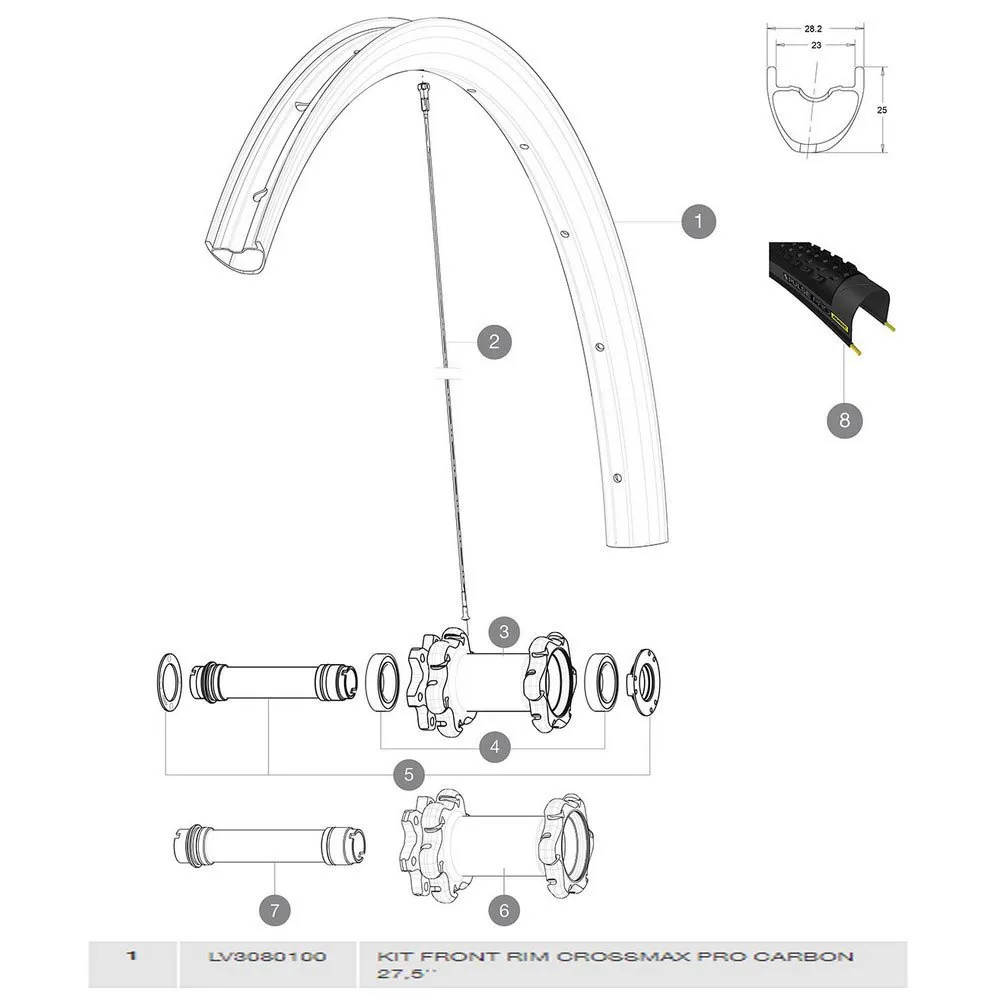 Mavic Crossmax Pro Carbon Framfelg