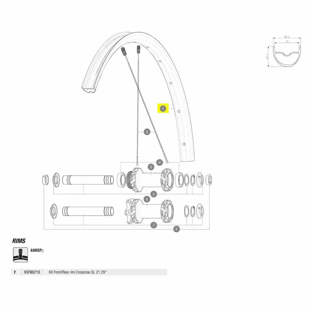 Mavic Crossmax Sl 21 29´´ Eiker, Black, 29"