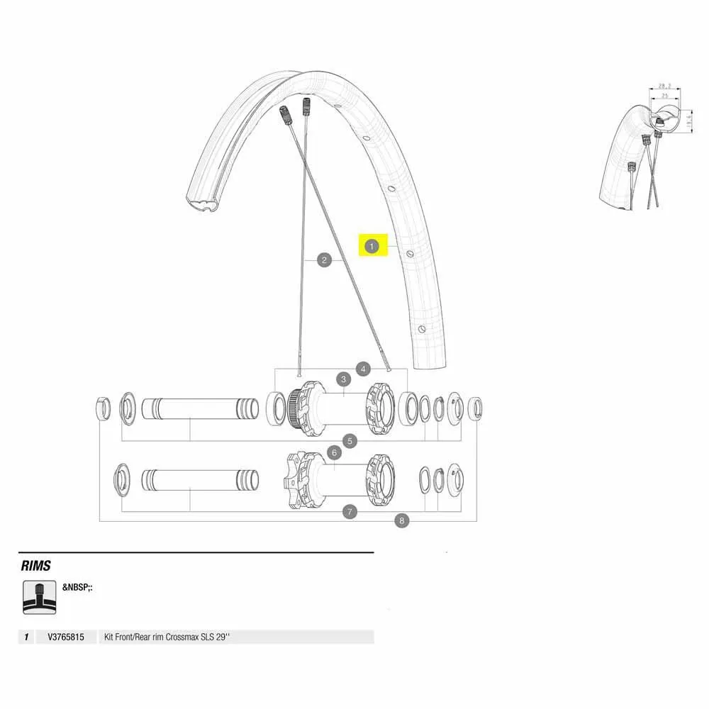Mavic Crossmax Sls 29´´ Eiker, Black, 29" Mavic Crossmax Sls 29´´ Eiker, Black, 29"