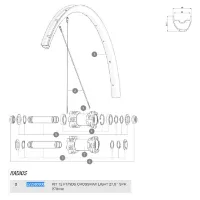 Mavic Crossmax/xa Light/crossmax 27.5 2018 Venstre Eiker 12 Enheter Mavic Crossmax/xa Light/crossmax 27.5 2018 Venstre Eiker 12 Enheter