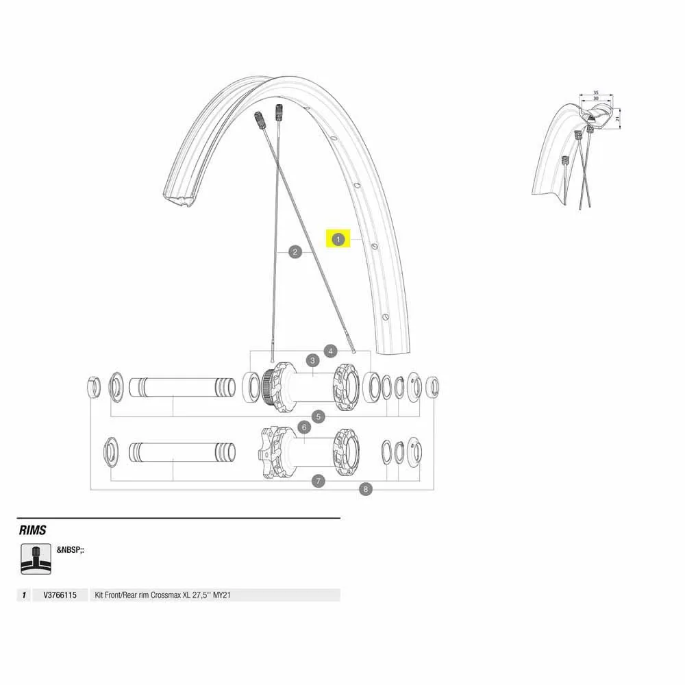 Mavic Crossmax Xl 27.5´´ My21 Eiker