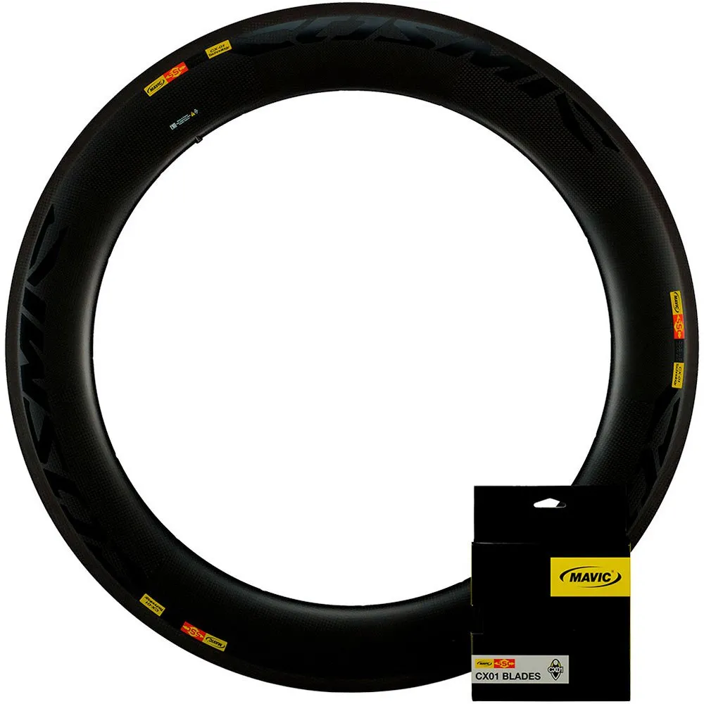 Mavic Cxr Ultimate 80 Tubular Framfelg, Black, 700 - 28" 16H Mavic Cxr Ultimate 80 Tubular Framfelg, Black, 700 - 28" 16H