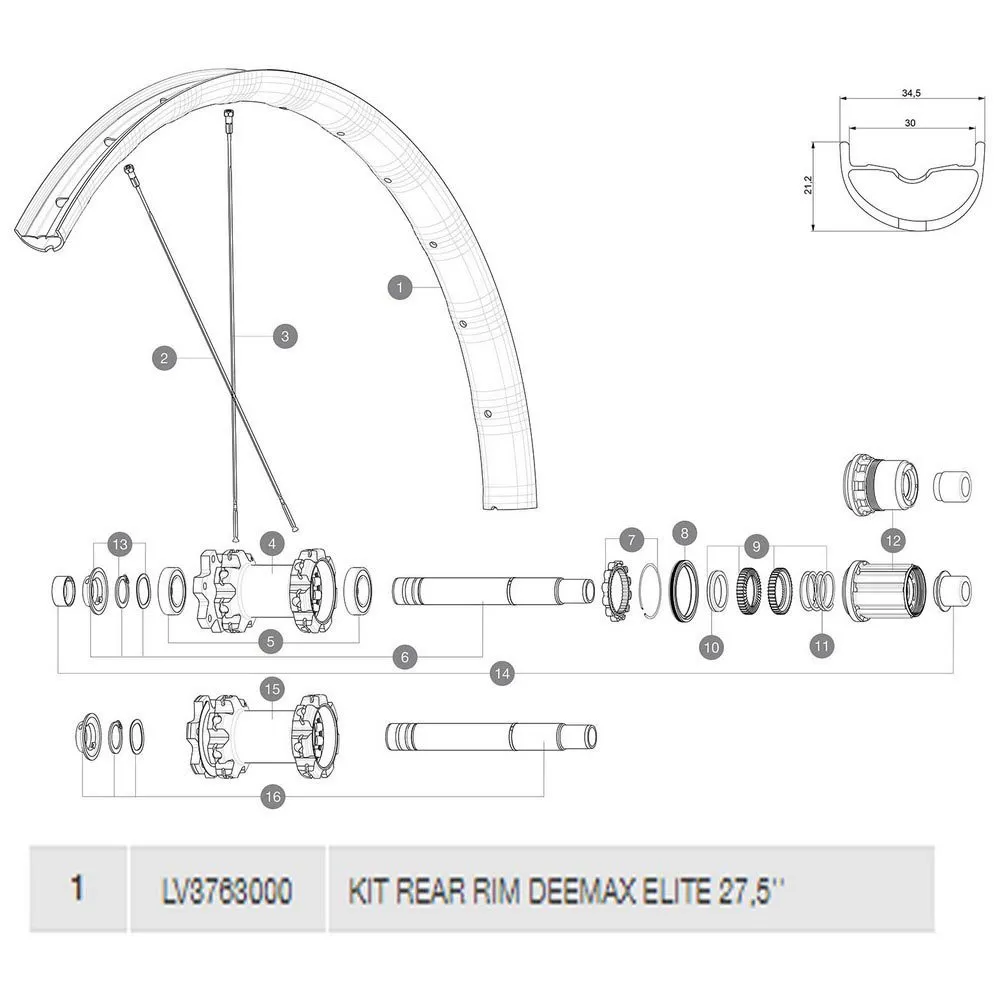 Mavic Deemax Elite Bakfelg