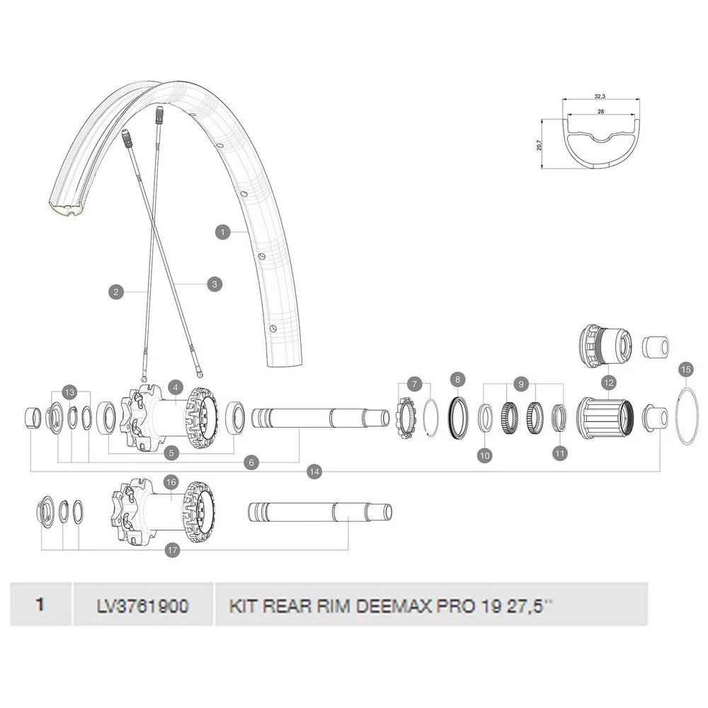 Mavic Deemax Pro 19 Bakfelg