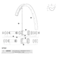 Mavic E-crossmax/e-xa 27.5 Venstre Eiker 14 Enheter Mavic E-crossmax/e-xa 27.5 Venstre Eiker 14 Enheter