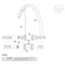 Mavic E-crossmax/e-xa 27.5 Venstre Eiker 14 Enheter, Black, 282mm