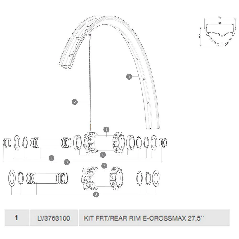 Mavic E-crossmax Felg
