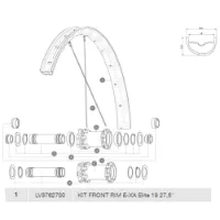 Mavic E-xa Elite 19 Framfelg