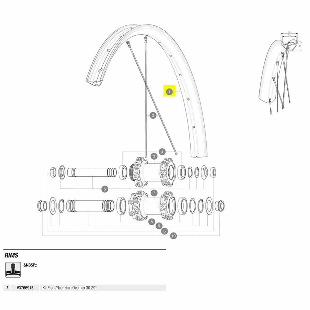 Mavic Edeemax 30 29´´ Eiker, Black, 29" Mavic Edeemax 30 29´´ Eiker, Black, 29"
